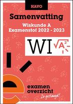 ExamenOverzicht   Samenvatting Wiskunde A HAVO 9789464380309, Boeken, Zo goed als nieuw, Verzenden