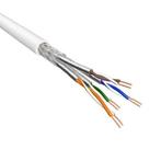 Cat.6A S/FTP Kabel Soepel AWG26 LSZH Wit 500m 100% koper, Computers en Software, Pc- en Netwerkkabels, Ophalen of Verzenden, Nieuw