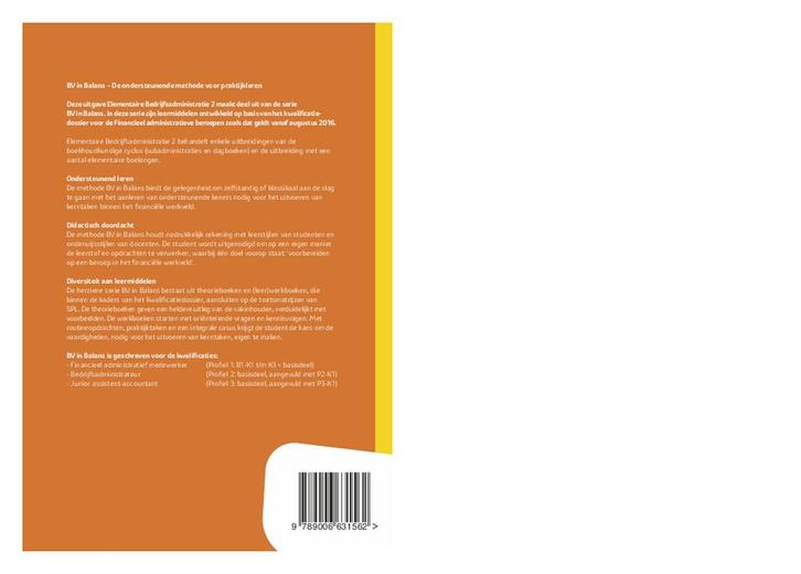 Basisboek Elementaire Bedrijfsadministratie de 9789006631562, Boeken, Studieboeken en Cursussen, Zo goed als nieuw, Verzenden