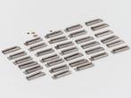 THIEL 146 Set 32x Schienenverbinder Nickel L= 24 mm, Gebr..., Hobby en Vrije tijd, Ophalen of Verzenden, Gebruikt, Rails, Analoog
