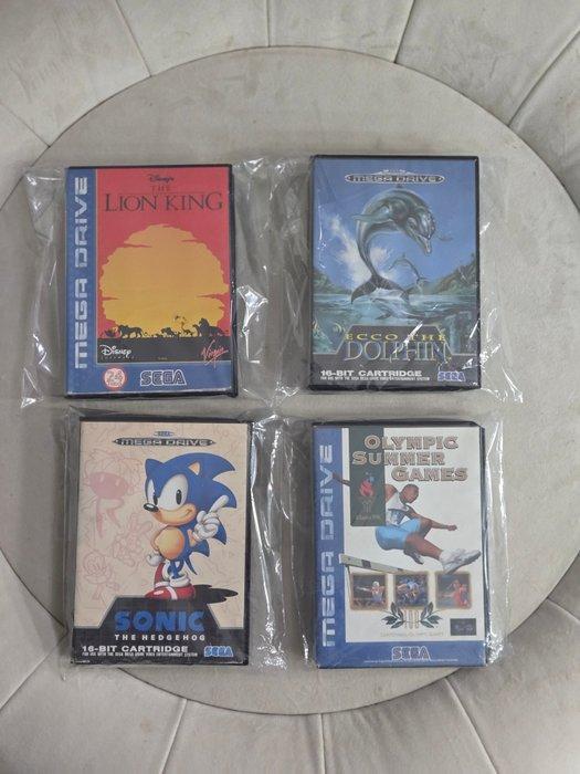 Sega - Mega Drive - Sonic the Hedgehog; The Lion King; Ecco, Spelcomputers en Games, Spelcomputers | Overige Accessoires