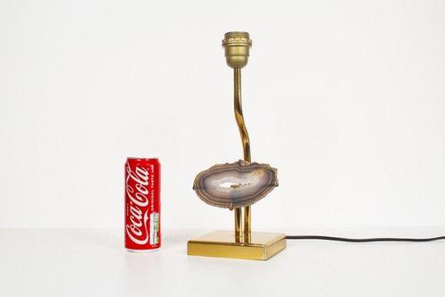Willy Ceysens - Tafellamp - Vernikkeld messing - agate lamp, Antiek en Kunst, Antiek | Lampen