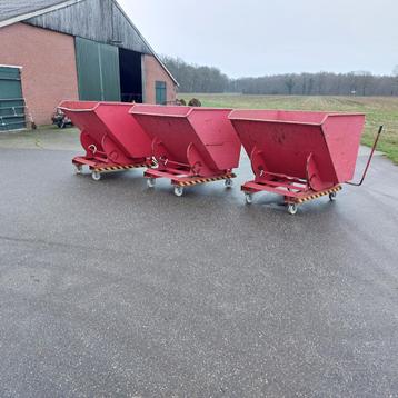 Kiepbak kantelbak spanenbak heftruck 1500 liter beschikbaar voor biedingen