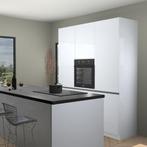 Sneeuwwitte hoogglans greeploze keuken Durban 19375, Verzenden, Nieuw