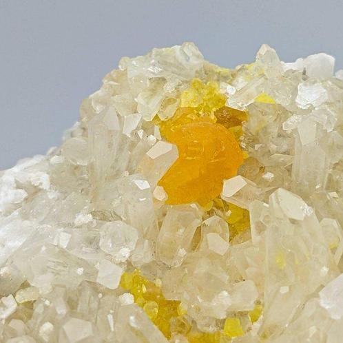 Grossa CELESTINA met ZELENIOOL ZELFTE, Sicilië Kristallen op, Verzamelen, Mineralen en Fossielen
