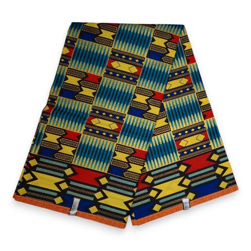 Afrikaanse stof - Exclusief versierd met glittereffecten - P, Hobby en Vrije tijd, Stoffen en Lappen, Nieuw, Ophalen of Verzenden