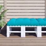 vidaXL Palletkussen 120x80x12 cm stof turquoise, Huis en Inrichting, Verzenden, Nieuw
