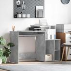 vidaXL Bureau met Opbergruimte Betongrijs 120,5 x 44 x 88,5, Verzenden, Nieuw