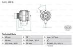 Dynamo / Alternator FORD FIESTA V (1.6 TDCi), Auto-onderdelen, Motor en Toebehoren, Nieuw, Ophalen of Verzenden