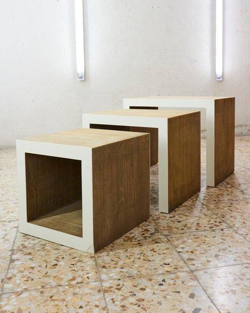 Vitra - Frank Gehry - Set bijzettafels (3) - Makkelijke, Antiek en Kunst, Kunst | Designobjecten