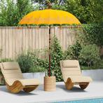 vidaXL Balinese Parasol Geel 185 x 185 x 260 cm, Tuin en Terras, Parasols, Verzenden, Nieuw, 1 tot 2 meter