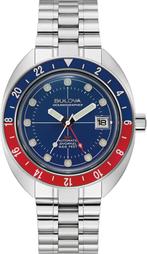 Bulova 96B405 Oceanographer automatisch horloge, Overige merken, Staal, Staal, Verzenden