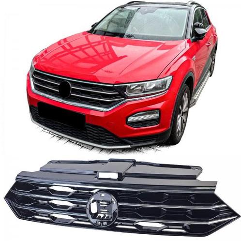 Grill VW T-Roc 2017- glanzend zwart/chroom, Auto-onderdelen, Overige Auto-onderdelen, Ophalen of Verzenden