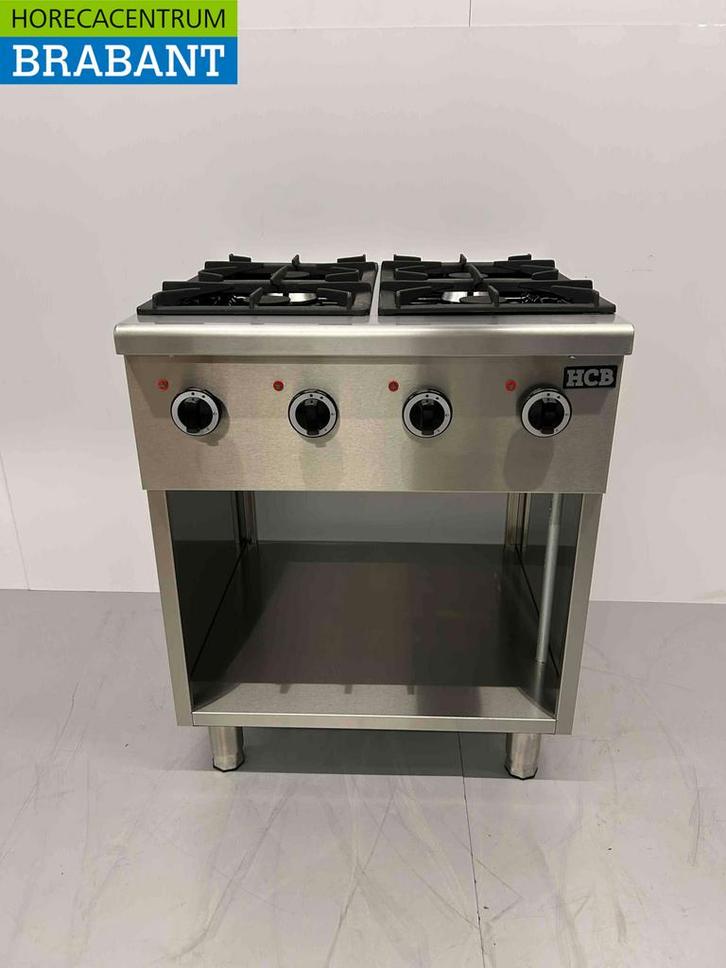 RVS HCB 4 pits gasfornuis fornuis Series 700 70 cm 24 kW, Zakelijke goederen, Horeca | Keukenapparatuur, Nieuw in verpakking, Ophalen of Verzenden
