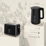 TRUUSK Waterkoker Broodrooster Set 1,5L Waterkoker 2 Toastpl, Verzenden, Nieuw