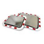 Verkeersspiegel RVS met reflectoren - Rood - wit, Verzenden