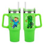 Minecraft Multiway Travel Cup Green (Thema), Kinderen en Baby's, Speelgoed | Actiefiguren, Verzenden, Zo goed als nieuw