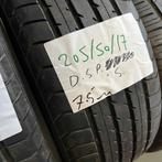 2 x Dunlop SP 205-50-17 Zomerbanden 7,5mm, Gebruikt, 17 inch, Band(en), Personenwagen