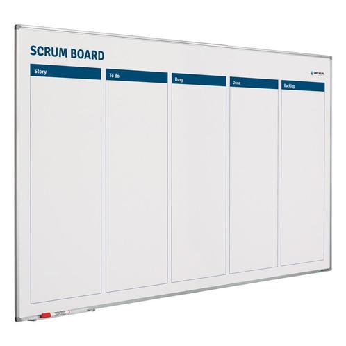 Whiteboard Scrum verbeterbord - 100x150 cm, Zakelijke goederen, Kantoor en Winkelinrichting | Kantoormeubilair en Inrichting, Ophalen of Verzenden