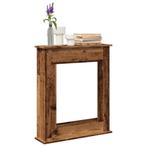vidaXL Haardombouw 75x20x87,5 cm bewerkt hout oud, Huis en Inrichting, Haarden, Verzenden, Nieuw