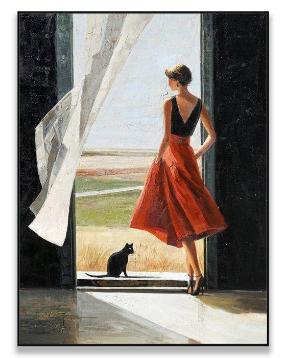 Pippo - The Quiet Threshold, Antiek en Kunst, Kunst | Schilderijen | Modern