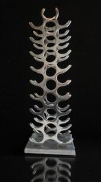 Michael Noll - Wijnrek - Massief gepolijst aluminium, 27