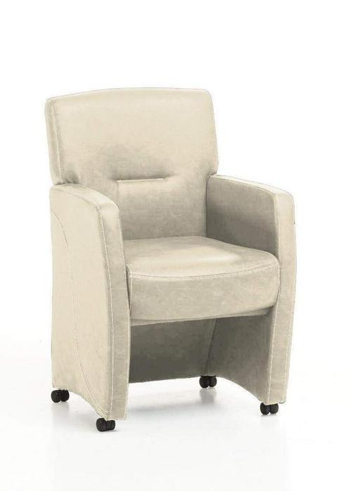Eetkamerstoel Cindy - eetkamerstoelen - Creme, Huis en Inrichting, Stoelen, Nieuw, Stof