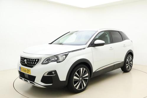 Zakelijke Lease |  Peugeot 3008 1.2 PureTech Blue Lease Prem, Auto's, Peugeot, Lease, Zwart, Automaat, SUV of Terreinwagen, Wit