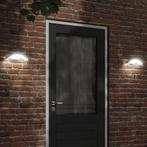 vidaXL Buitenwandlampen 2 st LED met sensors gegoten, Verzenden, Nieuw