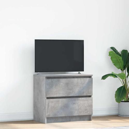 vidaXL Tv-meubel 60x35x54 cm bewerkt hout betongrijs, Huis en Inrichting, Kasten | Televisiemeubels, Nieuw, Overige houtsoorten