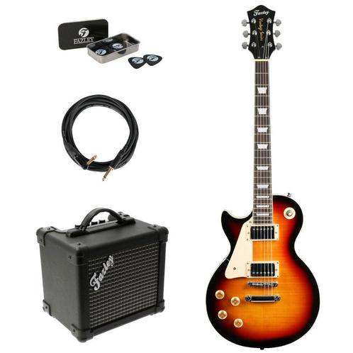 Fazley FLP318SBLH linkshandige elektrische gitaar starterset, Muziek en Instrumenten, Snaarinstrumenten | Gitaren | Elektrisch