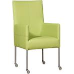 Leren eetkamerstoel Spark - Toledo Lime (felgroen) - Poten, Huis en Inrichting, Stoelen, Overige kleuren, Nieuw, Ophalen of Verzenden