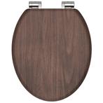 SCHTTE Toiletbril met soft-close DARK WOOD MDF (Badkamer), Huis en Inrichting, Verzenden, Nieuw