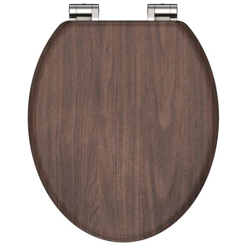 SCHTTE Toiletbril met soft-close DARK WOOD MDF (Badkamer), Huis en Inrichting, Badkamer | Badtextiel en Accessoires, Nieuw, Verzenden
