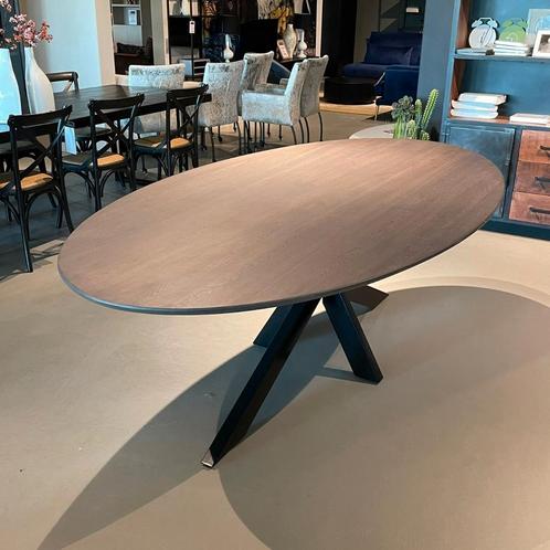 Eetkamertafel Ovaal Eiken, Huis en Inrichting, Tafels | Eettafels, Ophalen of Verzenden
