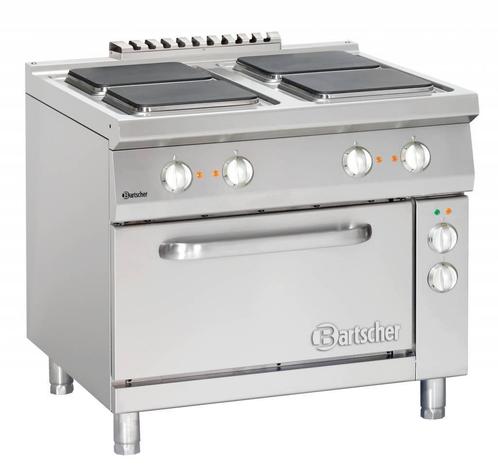 Bartscher 4 elektrische kookplaten met elektrische oven, Zakelijke goederen, Horeca | Keukenapparatuur, Verzenden