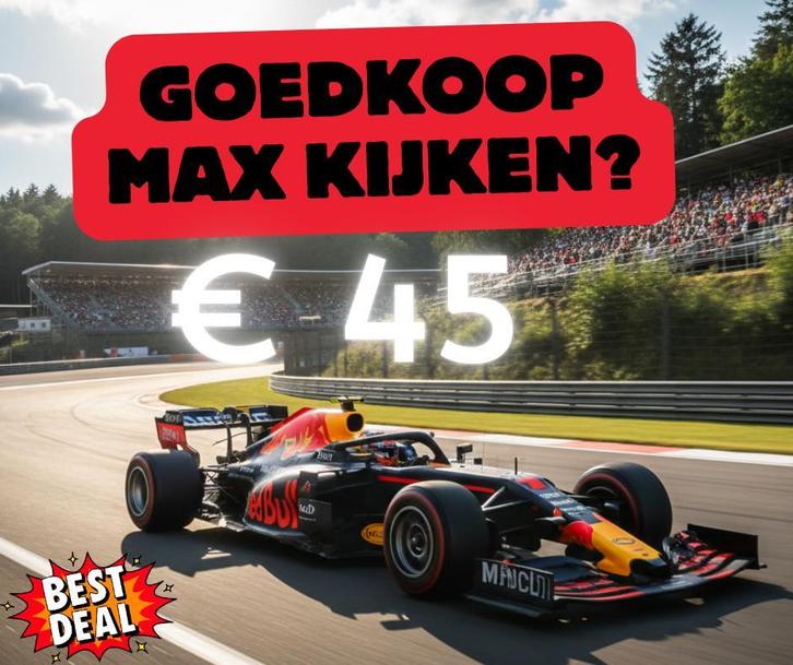 F1 België (Spa) 2026 - Vrijdag - SUPERDEAL, Tickets en Kaartjes, Sport | Overige, Juli, Eén persoon