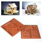 Silikomart Chocolade Vormset Koekhuisje 180x115 h160mm set/2, Hobby en Vrije tijd, Taarten en Cupcakes maken, Verzenden, Nieuw