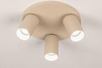 Rietveld Spots - Beige, Zand - Metaal, Aluminium, Huis en Inrichting, Lampen | Hanglampen, Verzenden, Nieuw