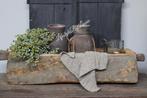 Stenen Nepalese kruik met touw 32 cm, Huis en Inrichting, Woonaccessoires | Vazen, Nieuw, Ophalen of Verzenden