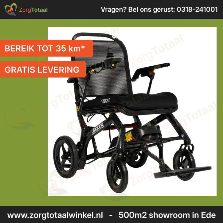 Elektrische rolstoel - Pride Jazzy Carbon - Ultra Lite, Diversen, Rolstoelen, Elektrische rolstoel, Nieuw, Ophalen of Verzenden