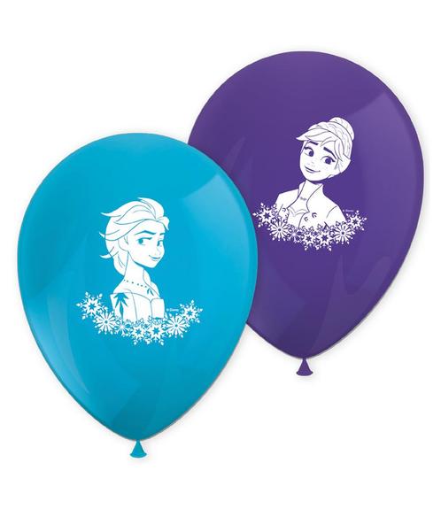 Frozen Ballonnen Anna En Elsa Blauw/Paars (8st), Hobby en Vrije tijd, Feestartikelen, Nieuw, Ophalen of Verzenden