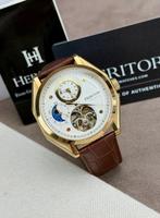 Heritor - Antoni Automatic Open Heart - Gold/Brown - Zonder, Nieuw