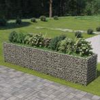 vidaXL Gabion plantenbak verhoogd 450x90x100 cm, Tuin en Terras, 100 cm of meer, Verzenden, Nieuw, Metaal
