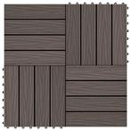 Tuintegels 30x30cm donkerbruin | retourdeal | 41% korting, Tuin en Terras, Ophalen of Verzenden, Nieuw, Composiet, Terrastegels