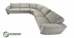 Refurbished 6-zits hoekbank beige 6 mnd garantie!, Gemêleerd, Gebruikt, Hoekbank, 300 cm of meer