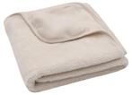 Jollein Basic Jersey/Sherpa Oatmeal 75 x 100 cm Wiegdeken, Verzenden, Nieuw