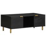 vidaXL Salontafel 100x54x40 cm bewerkt hout zwart, Huis en Inrichting, Verzenden, Nieuw, Overige houtsoorten, 100 tot 150 cm