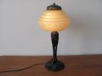 Tafellamp - metaal, glas - Art Deco Tafellamp