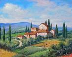 Domenico Ronca (1964) - The hill of poppies - Tuscany, Antiek en Kunst